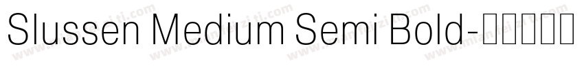 Slussen Medium Semi Bold字体转换